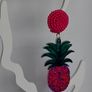 Tropical Hot Pink Seed Bead & Resin Earrings Image 4