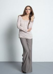 Roll-Up Sleeve Nursing and Maternity Tee (ECO)