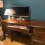 home office storage desk vintage style Image 2