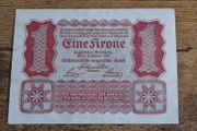 Austria Hungary, 1 Krone banknote, 2 January 1922, circulated - free standard postage