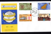 1976 Guernsey Centenary of UPU Universal Postal Union Commemorative Stamps Addressed First Day Cover (FDC)