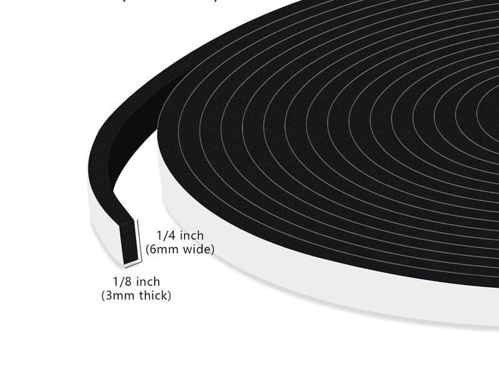Strong Adhesive Draft Excluder for Doors, Soundproof Closed Cell Foam Draught Excluder for Door Window AC Insulation, Waterproof Weatherstrip, Anti-Collision, Scratchproof, Total 15M