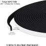 Strong Adhesive Draft Excluder for Doors, Soundproof Closed Cell Foam Draught Excluder for Door Window AC Insulation, Waterproof Weatherstrip, Anti-Collision, Scratchproof, Total 15M Image 5