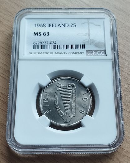 Ireland - 1968 - Florin - KM.15a - UNC - MS63