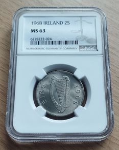 Ireland - 1968 - Florin - KM.15a - UNC - MS63