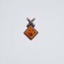 925 Vintage Sterling Silver & Natural Baltic Amber Signed Pendant Image 7