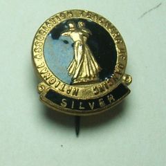 NATD - National Association of Teachers of Dancing (UK) - a vintage dance proficiency badge 'Silver Award' (c.1950's)