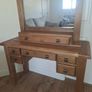 oak dressing table with detachable mirror (danube) Image 2