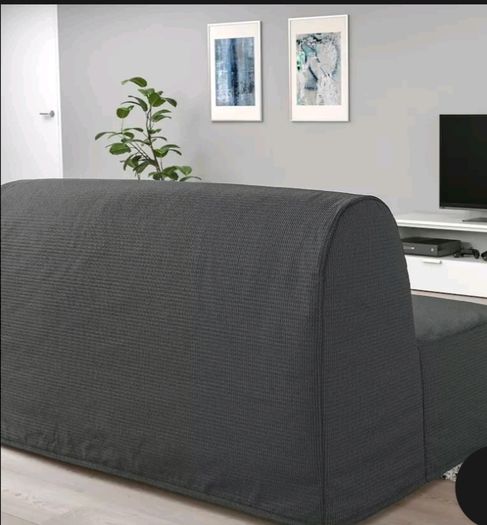 LYCKSELE LOVAS 2 seat sofa bed Vansbro dark grey