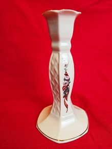 Candlestick Winter Rose , Belleek Pottery
