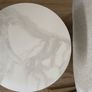 Marble and black end table Image 3