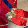 Halloween Costume Supergirl Matching Cape And Shoe Covers 8 10yrs For ...