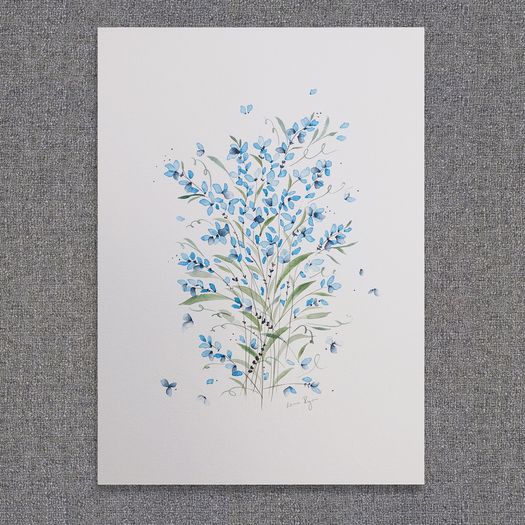 Original Watercolour Floral Painting