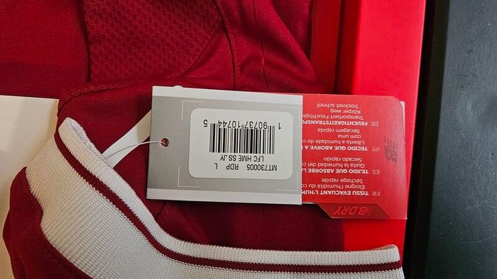 Official Liverpool FC 125th Anniversary Limited Edition Double Shirt Box Set - Size Large (Pristine Condition)