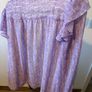DKNY Lilac Printed Blouse Size Large Excellent Condition Image 3