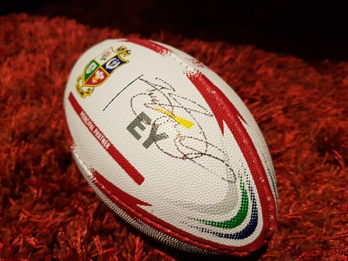 Original rare Brian O driscoll small palmsize collectable rugby ball