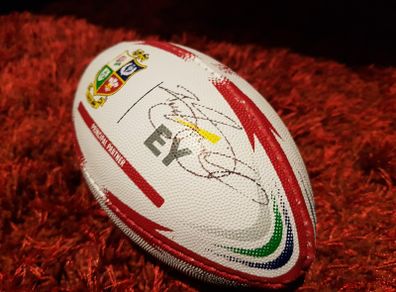 Original rare Brian O driscoll small palmsize collectable rugby ball