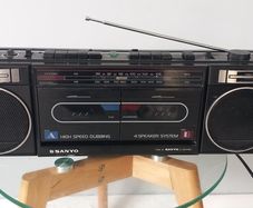 sanyo 2 deck radio stereo