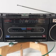 sanyo 2 deck radio stereo