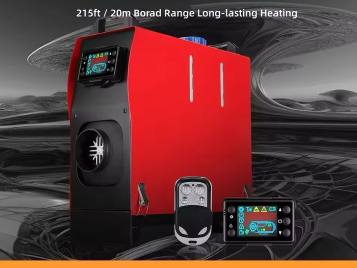 5kw-8KW 12V Portable All In One  Diesel Air Heater with LCD Monitor Car parking Air Heater for Campervan Tent Trucks