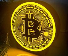 Bitcoin LED Lamp Decorative Lighting for Crypto Enthusiasts