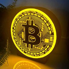 Bitcoin LED Lamp Decorative Lighting for Crypto Enthusiasts
