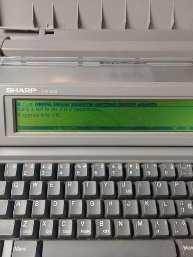 Sharp FW-500 font writer word processor