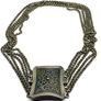Antique Biedermeier 800 Silver Choker Necklace Image 9