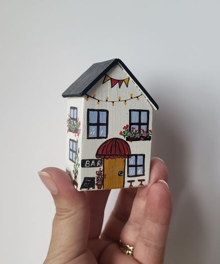 Handcrafted tiny wooden house!