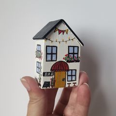 Handcrafted tiny wooden house!