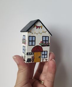 Handcrafted tiny wooden house!