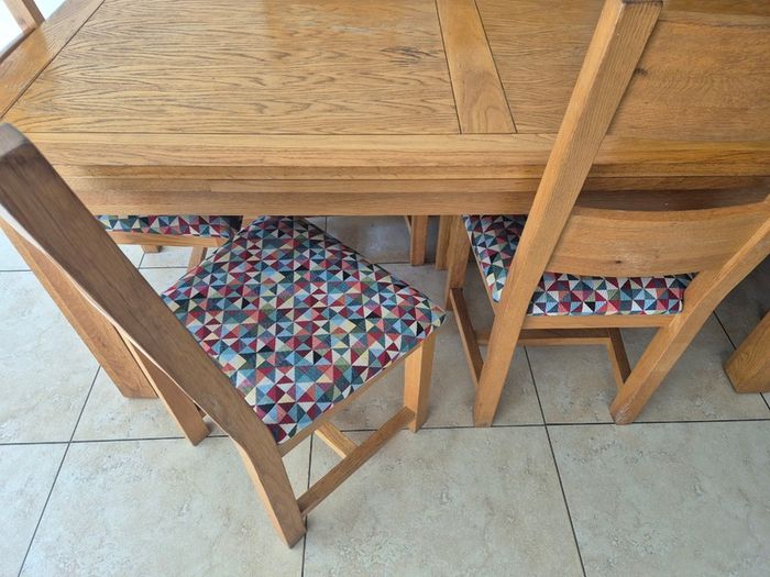 Dining table and chairs