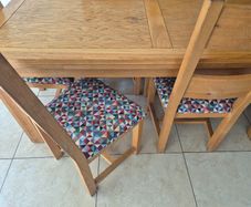 Dining table and chairs