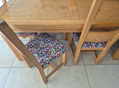 Dining table and chairs