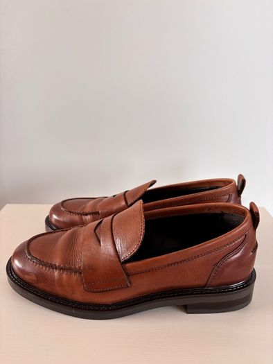 Dune Leather Loafers (Size 4)