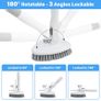 Brand New in 1 Scrubber with Handle, Scrubber Shower Cleaning Brush 130.81CM Removable Long Handle Image 3
