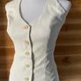 Waistcoat halterneck top  Karen Millen elegant occasion cream size 10 Image 10
