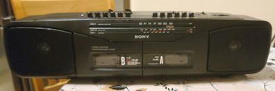 From 1991, Sony CFS-W304L Radio cassette recorder. Working without any problem.