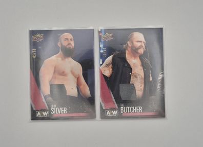 AEW Upper Deck 2021 Relic Cards John Silver and Butcher