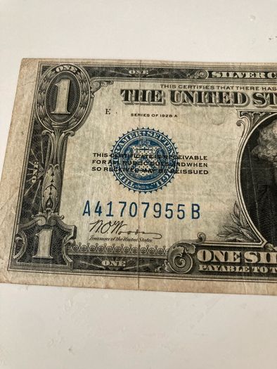 USA 1928 A Big ONE Silver dollar Banknote