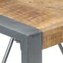 Dining Table 80x80x75 cm Rough Mango Wood Image 3