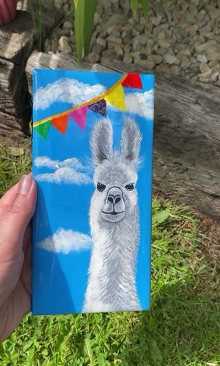 Handpainted Llama