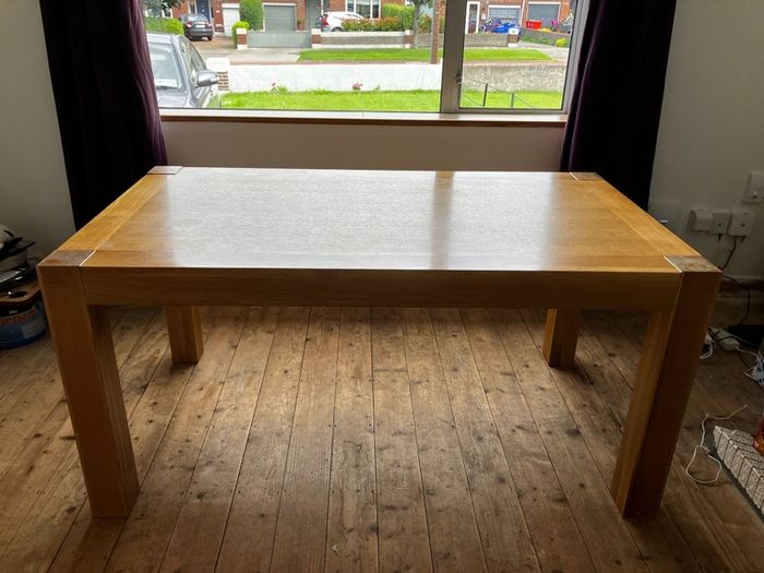 Wood dining table