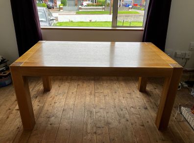 Wood dining table