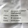 Chefs jacket white short sleeve Medium - New Image 2