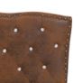 Bed Frame Brown Faux Suede Leather 150x200 cm Image 5