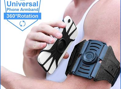 New Universal Auto Adjustable Sport Armband Black