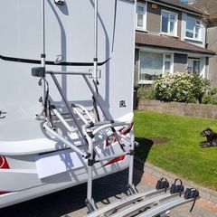 Motorhome bike rack