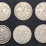Complete Set - Germany 2 Reichsmark 1937 - All Mint Marks A,D,E,F,G,J Image 3