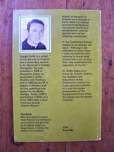 St Patrick in His Own Words - Joseph Duffy - Veritas Books - St Patrick Book - Vintage Paperback Book - Theology Book